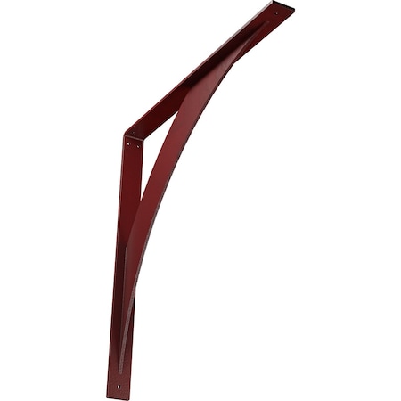 Ekena Millwork Legacy Steel Bracket, Hammered Bright Red 2"W x 24"D x 24"H BKTM02X24X24LEHRE